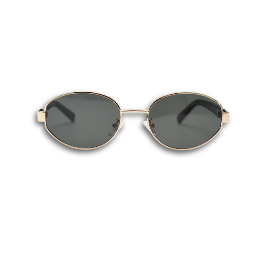 Achieve a classic, intellectual look with these unisex round polarized sunglasses from By Charley, designed for style and visual comfort.