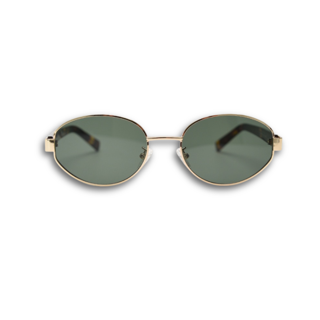 Classic unisex round sunglasses by By Charley, featuring polarized lenses that offer 100% UV protection and anti-glare functionality with a timeless vintage aesthetic.