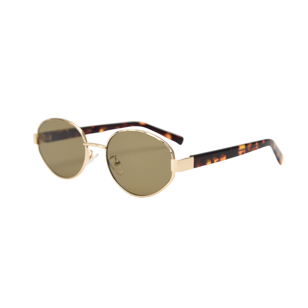 Classic unisex round sunglasses by By Charley, featuring polarized lenses that offer 100% UV protection and anti-glare functionality with a timeless vintage aesthetic.
