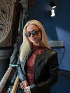 Stylish unisex aviator sunglasses by By Charley, featuring a classic tortoiseshell frame and polarized lenses for 100% UV protection and glare reduction.